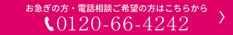 お急ぎの方、電話相談はこちら 0120-66-4242